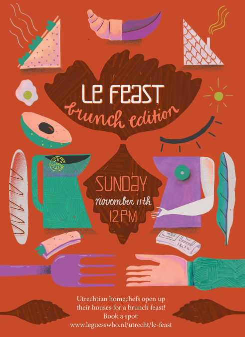 Le Feast: Utrechtian home-chefs transform their living room into a cozy brunch restaurant